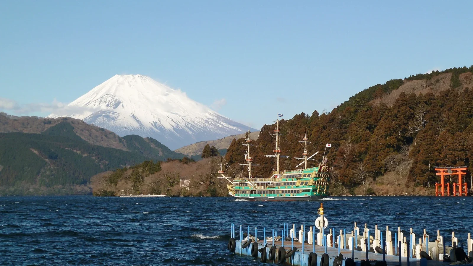 Fuji Dağı ve Ashi Gölü, Japonya